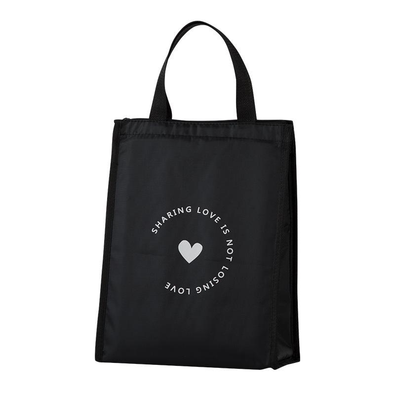 Wasserdichte Isolierte Oxford-Stoff Bento-Tasche – Tragbare, Verdickte und Handtasche im Studentenstil.