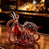 Tentacle Wine Bottle Design Octopus-Shaped Glass Decanter 3D Artistic Borosilicate for Whiskey Soda Sculpted 350ml Decorative Liquid Bottle Unique