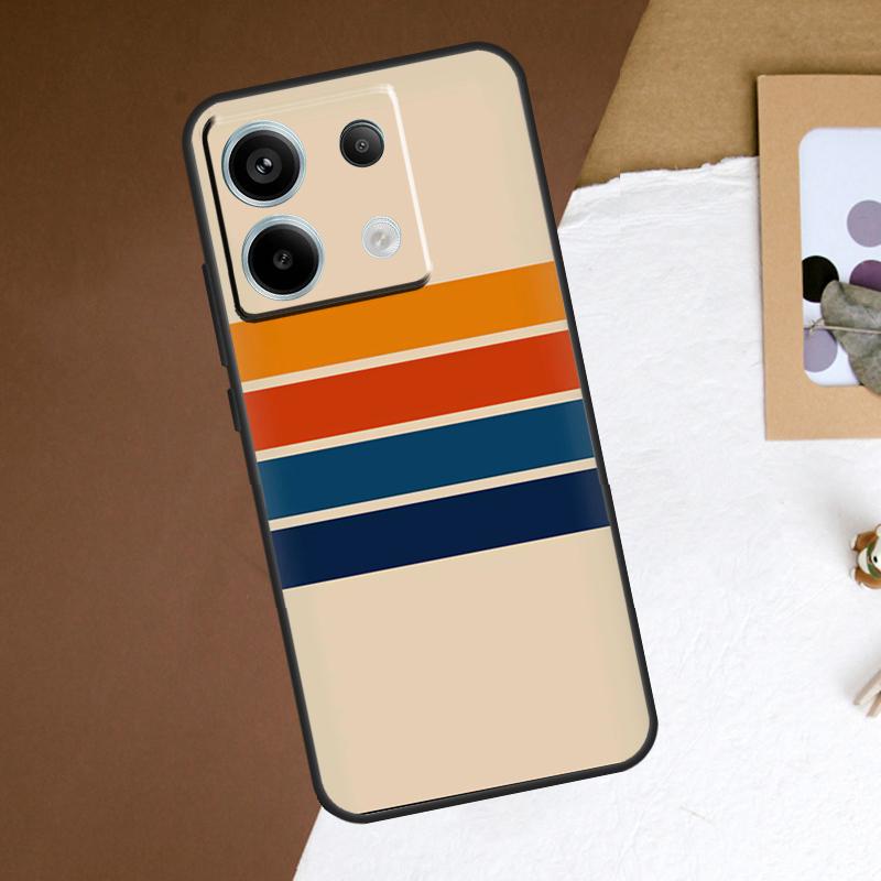 Retro Streifen Ästhetik Vintage Handyhülle Für Redmi Note 12 13 Pro Plus 9 10 11 Pro 9S 10S 11S 12S Redmi 10C 12C 13C Hülle