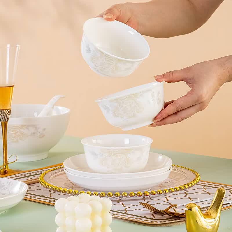 Taoxianghui Ceramic Dinnerware Gift Set for 6