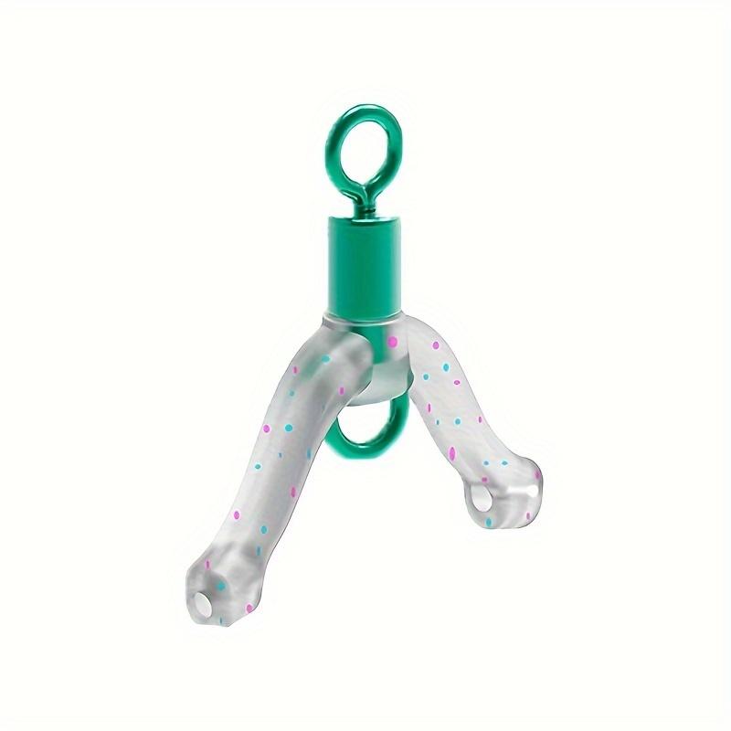 1Pc Anti-Tangle Figure-8 Snap Swivels with Spring, Anti-Tangle Bead Split Ring Connectors