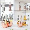 Stainless Steel Moscow Mule Cocktail Set – Hammered Design Bar Glassware