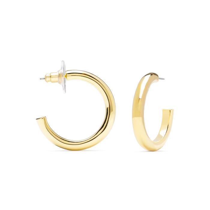 Boucles D'oreilles - LUXENTER - Dumiso - Alliage Plaqué or Jaune 18 Carats - Fermoir Papillon - Métal