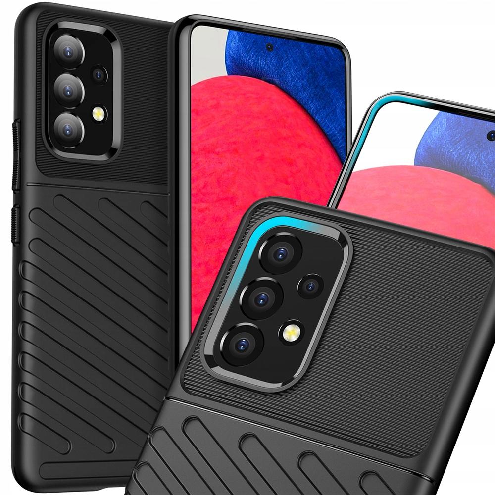 Thunder Case Elastyczne Pancerne Etui Pokrowiec Samsung Galaxy A53 5G Czarny
