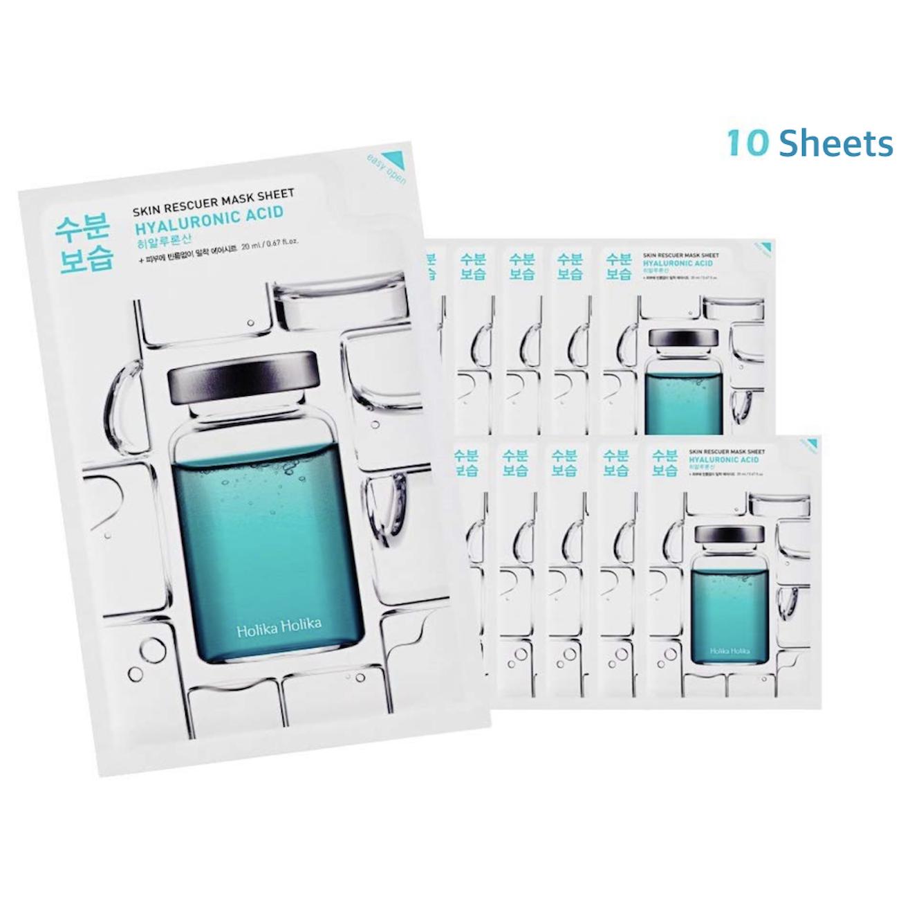 

HOLIKA HOLIKA Skin Rescuer Mask Sheet Hyaluronic Acid 20ml * 10 листов