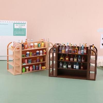 1 Σετ Αξεσουάρ Διακόσμησης Σκηνής Σπιτιού Κούκλας 1:12 Κουκλόσπιτο Μινιατούρα Ράφι Σούπερ Μάρκετ Μίνι Βάση Έκθεσης Ράφι Αποθήκευσης Μοντέλο Παιχνίδι