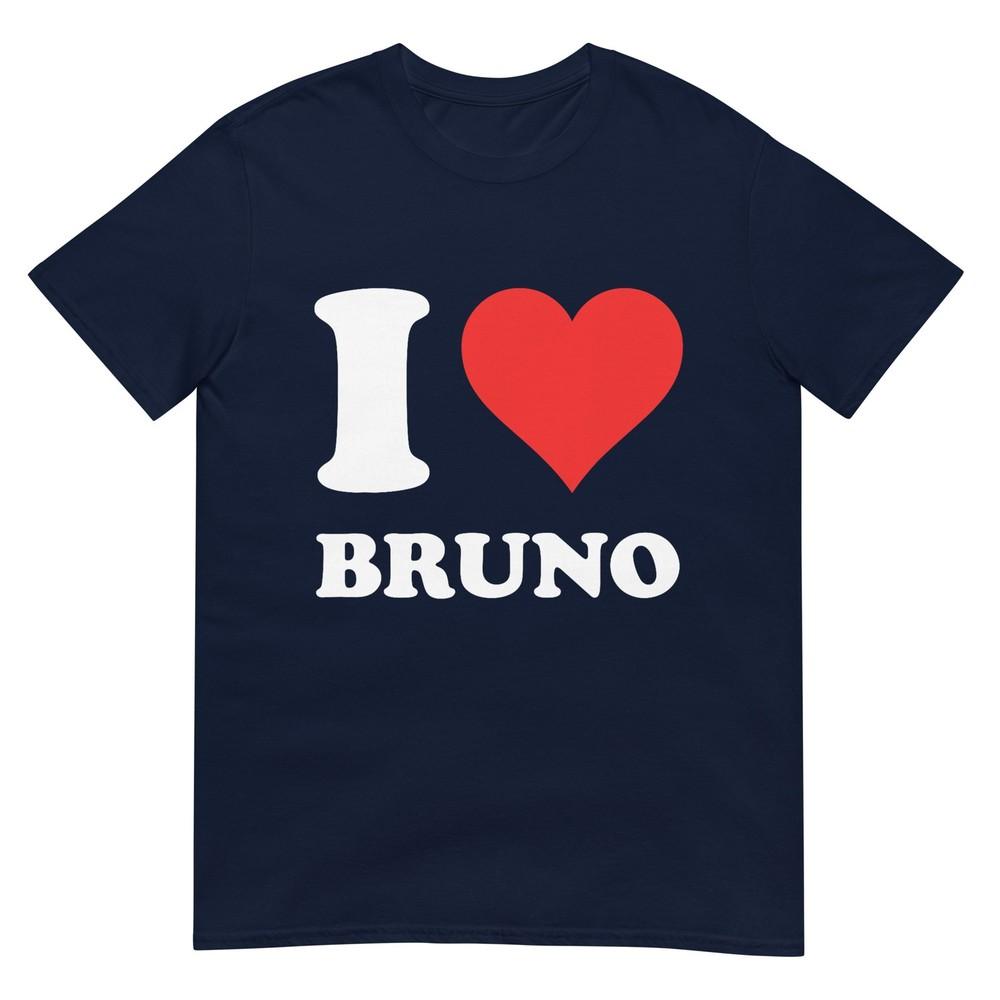 Red Heart I Love Bruno Tshirt S
