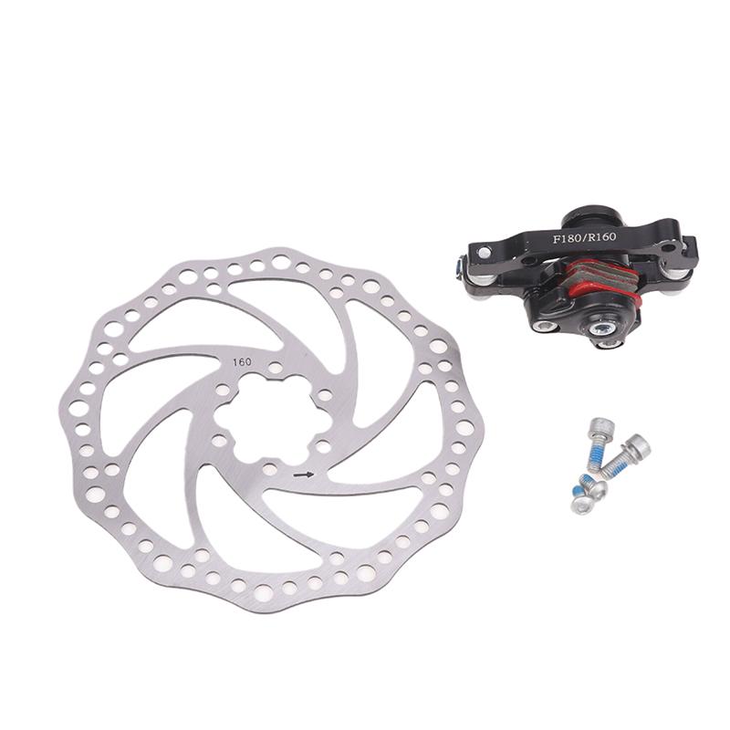 160mm Rotor Aluminum Alloy Brake Caliper for Mountain Bike Disc Brakes Folding E-bikes with Extended Drive Arm Stable Braking