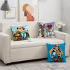 Manga AAsterix Et OObelix Cushion Cover Birthday Anniversary Gifts Double Sided Printed Zipper Cushion Cover Soft Skin Bedding