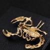 European & American Style Drip Glaze Enamel Scorpion Brooch - Bold Antique Pin for Men
