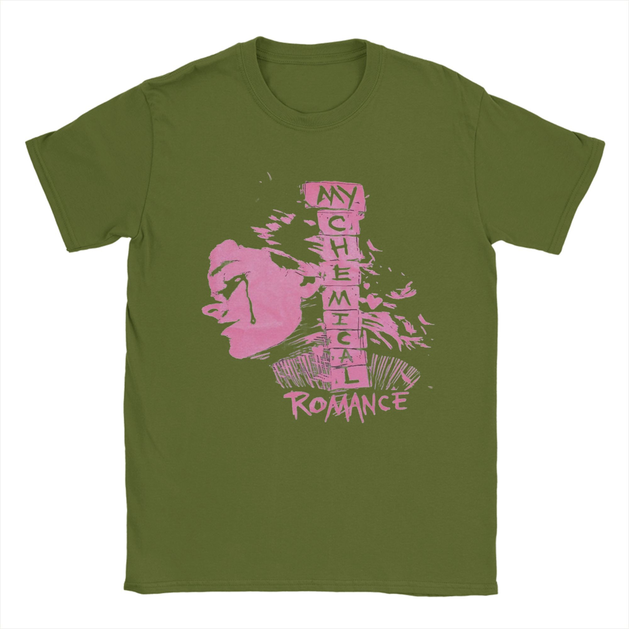 

Mcr Band Punk Rock T Shirt My Chemical Romance Pure Cotton Clothes Unique Short Sleeve O Neck Tees New Arrival T-Shirts 4XL