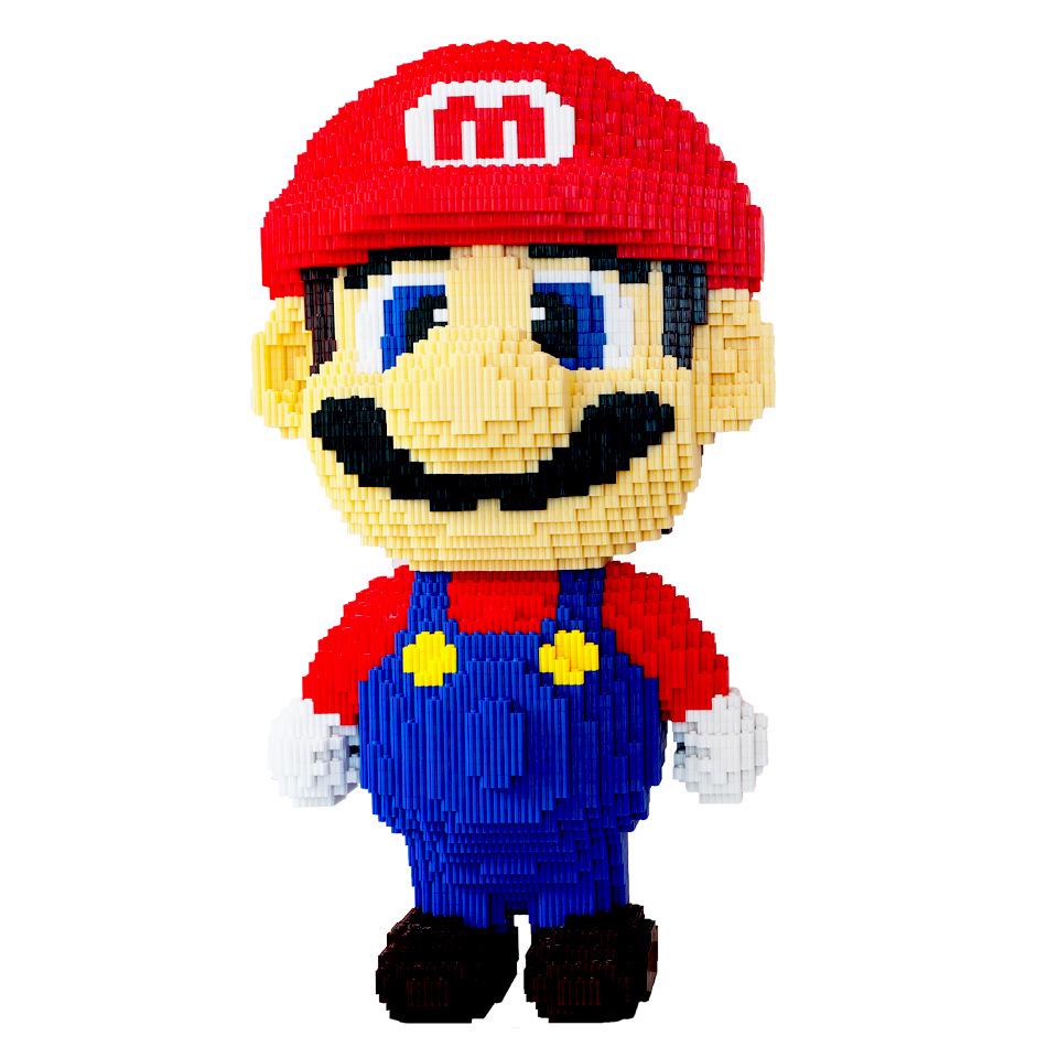 Colorful Mario Medium Grain Decompression Building Blocks - Adult Educational Gift Box