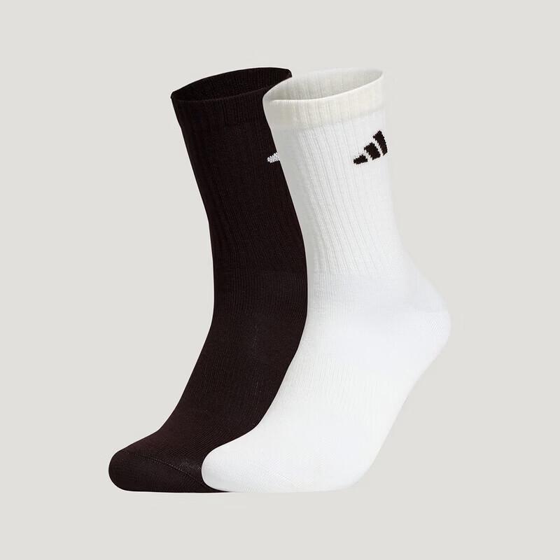Adidas SPW CREW 2PP Comfortable Mid-Calf Sports Socks KW1148 S