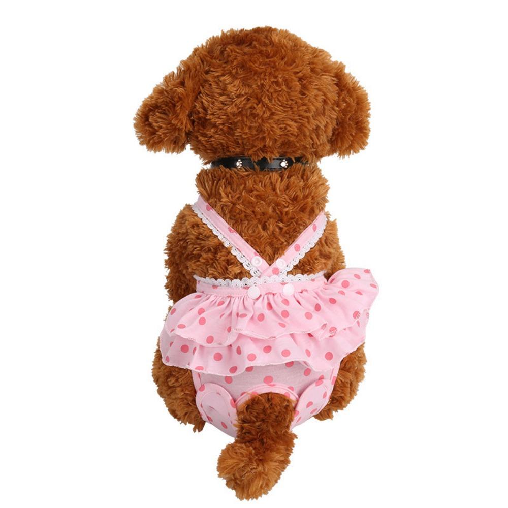 Reusable Female Dog Dot Skirt Washable Dog Physiological Pants Pet Menstrual Pants Pet Supplies