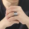 Retro Punk Celtic Knot Open Ring for Men Seven Pointed Star Magic Formation Couple Jewelry Gift