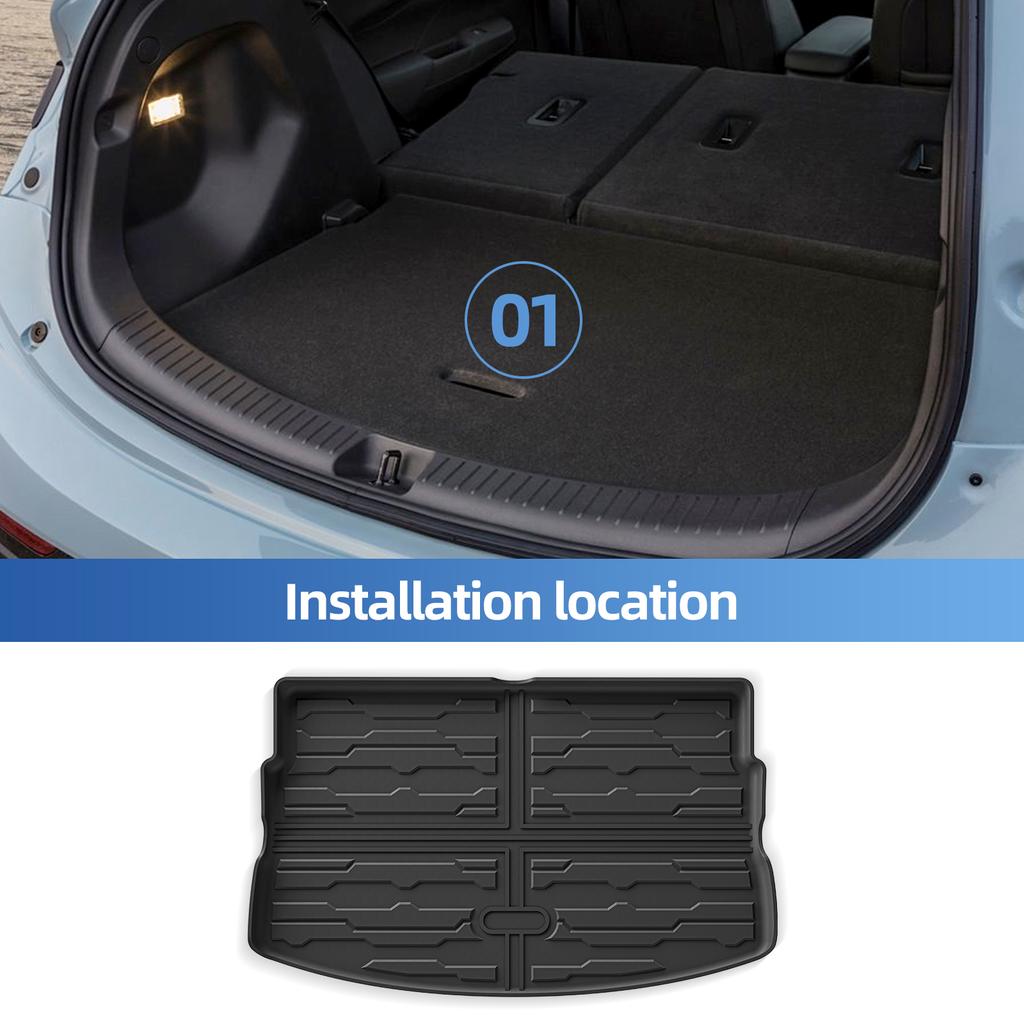 for Chevrolet Chevy Bolt EV 2022 2023 2024 Car Floor Mats Cargo Liner Trunk Pad TPE 3D Left Hand Drive