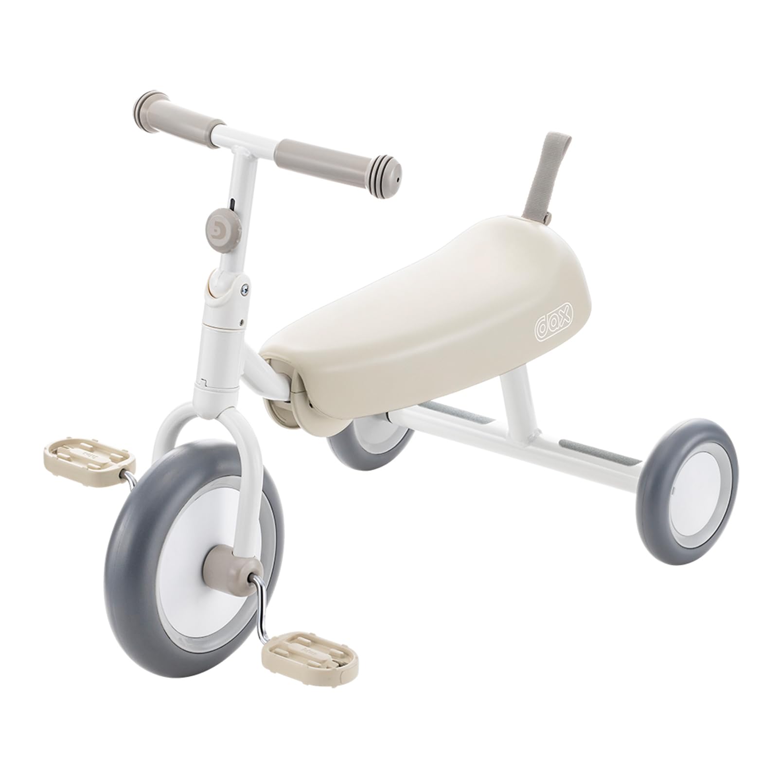 

Ides Dax [Официальный] трехколесный велосипед D-Bike, складной, компактный, легкий, для использования в помещении и на улице, для малышей, детей, мальчиков, девочек, подарок… (Молочно-бежевый)