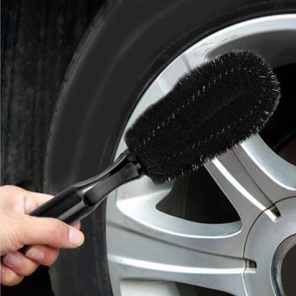 Soft Fiber Brush Auto Wheel for Rim Scrubber Wheel Brush Cleaner Dust Remover for Camper Exterior Washing Cleaning Tool