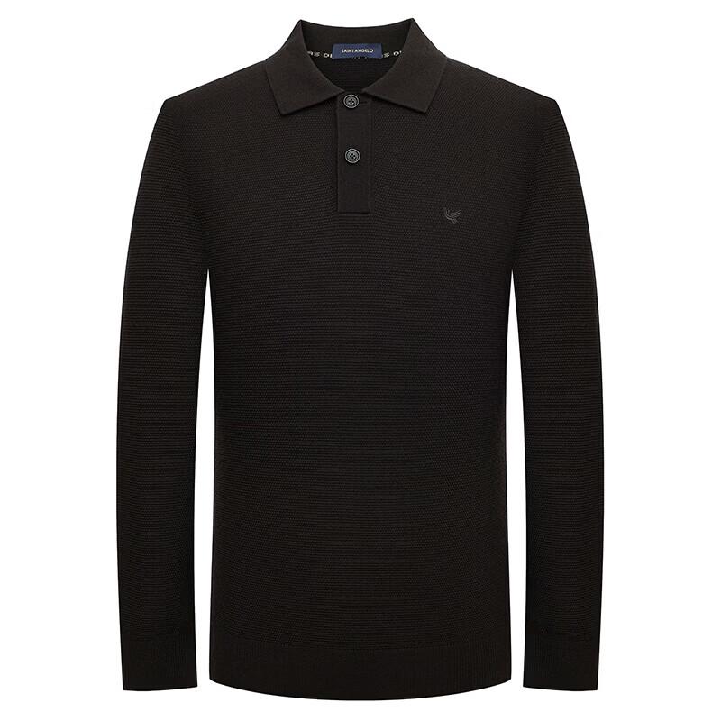 Baoxiniao Men's Business Casual Wool Blend Polo Sweater