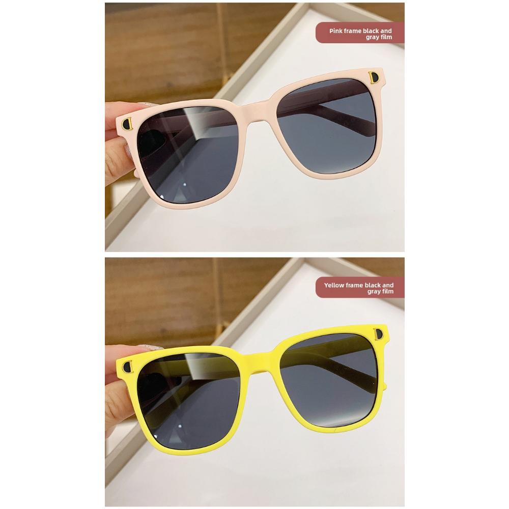 Nya dubbel-D-glasögon barnsolglasögon barnsolglasögon UV-skydd mode högupplösta solglasögon