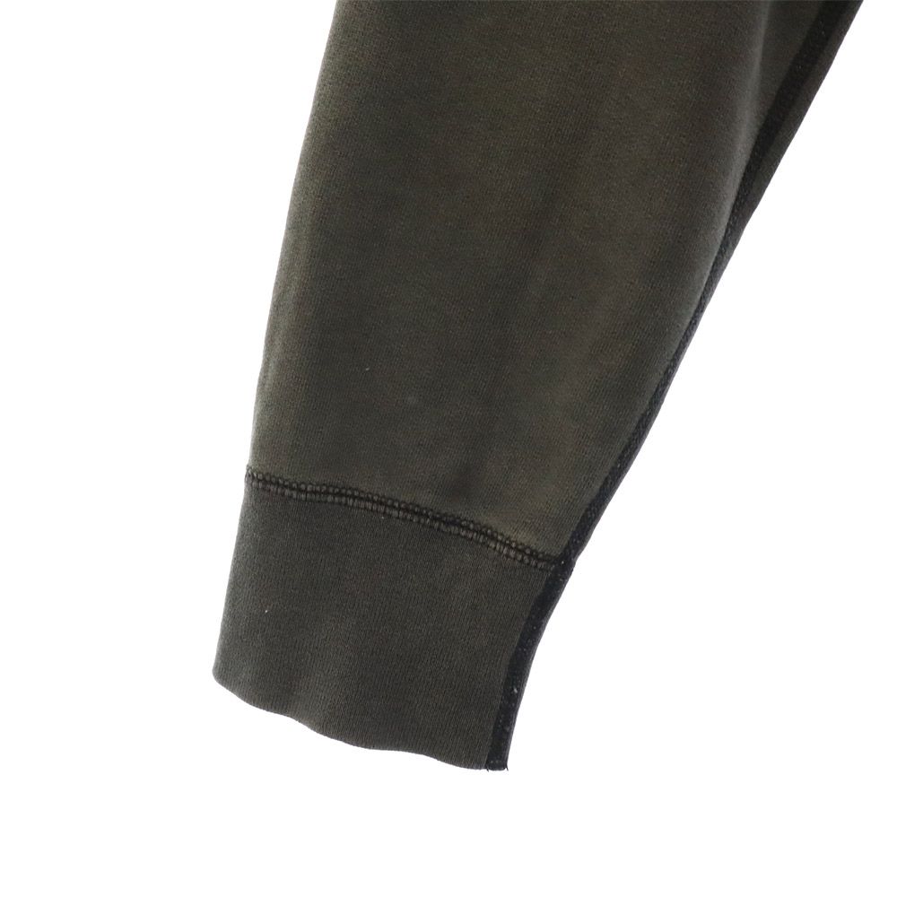 Lafayette Logo Embroidery Long Sleeve Sweat Trainer M Gray Back Brushed Men's Used