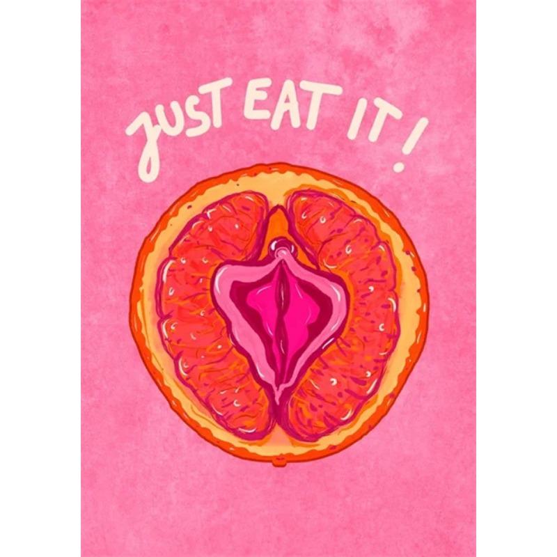 Colorful Funny Home Bathroom Girl Room Wall Decor Paintings Fruit Banana Peach Red Wine Sexy Woman Canvas Posters Wall Print Art