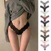 Big Size Female Summer Sexy Lace Comfortable Transparent Cotton File Low Waist Thong Underwear