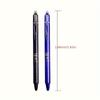 12pcs Press Type Erasable Gel Pens 0.5mm Black/Blue Ink Bullet Washable Handle Magic Refills Rod Super Capacity Ink Writing
