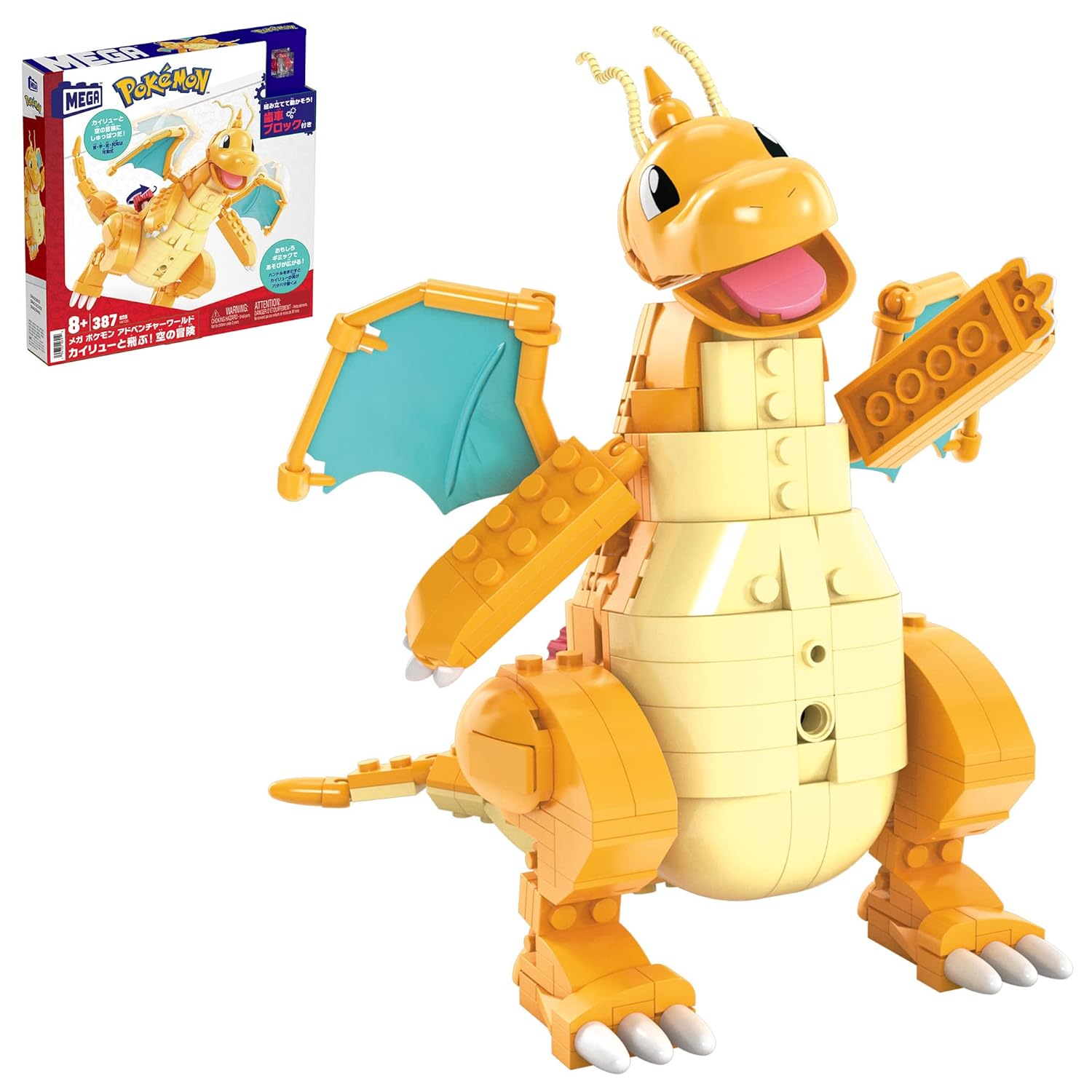 

Mattel Mega Pokemon Adventure World Fly Dragonite Sky Block Set Number Pieces 387 Ages 8 up HKT25