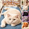Pet Themed Animal Shaped Carpet 3D Printed Diatom Mud Mat Cat-Shaped Area Rug  Home Floor Decor