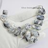 Handmade Dendritic Opal Cluster Necklace, 925 Sterling Silver, Gemstone Jewelry