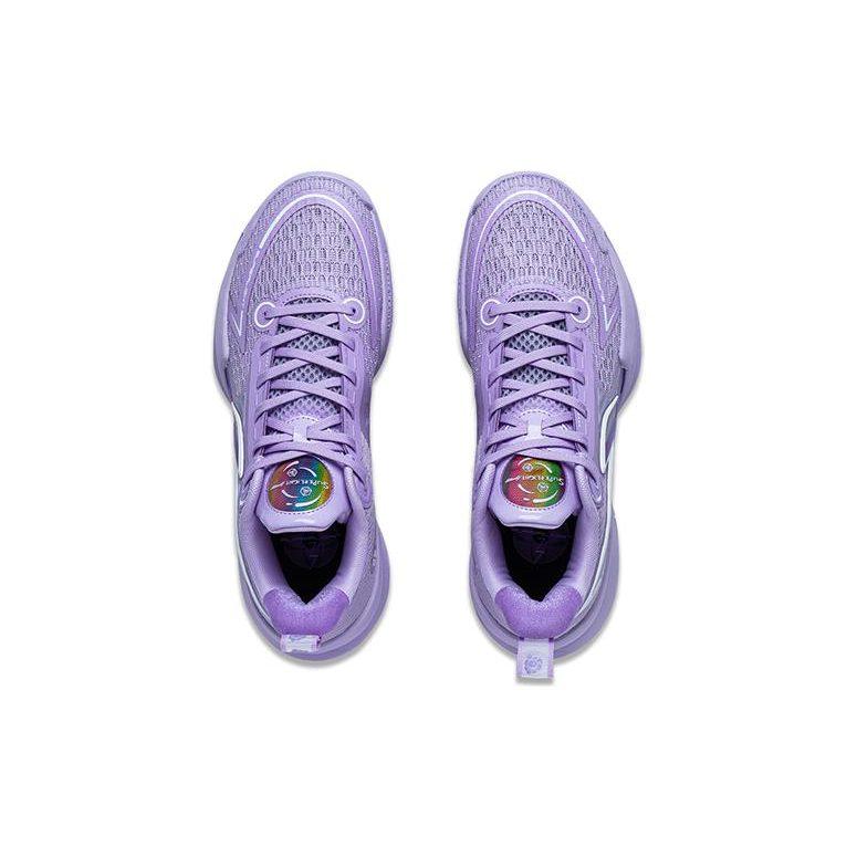 Li Ning Super Light V2 Basketballschuhe Herren Low Top Lila ABAT029-5