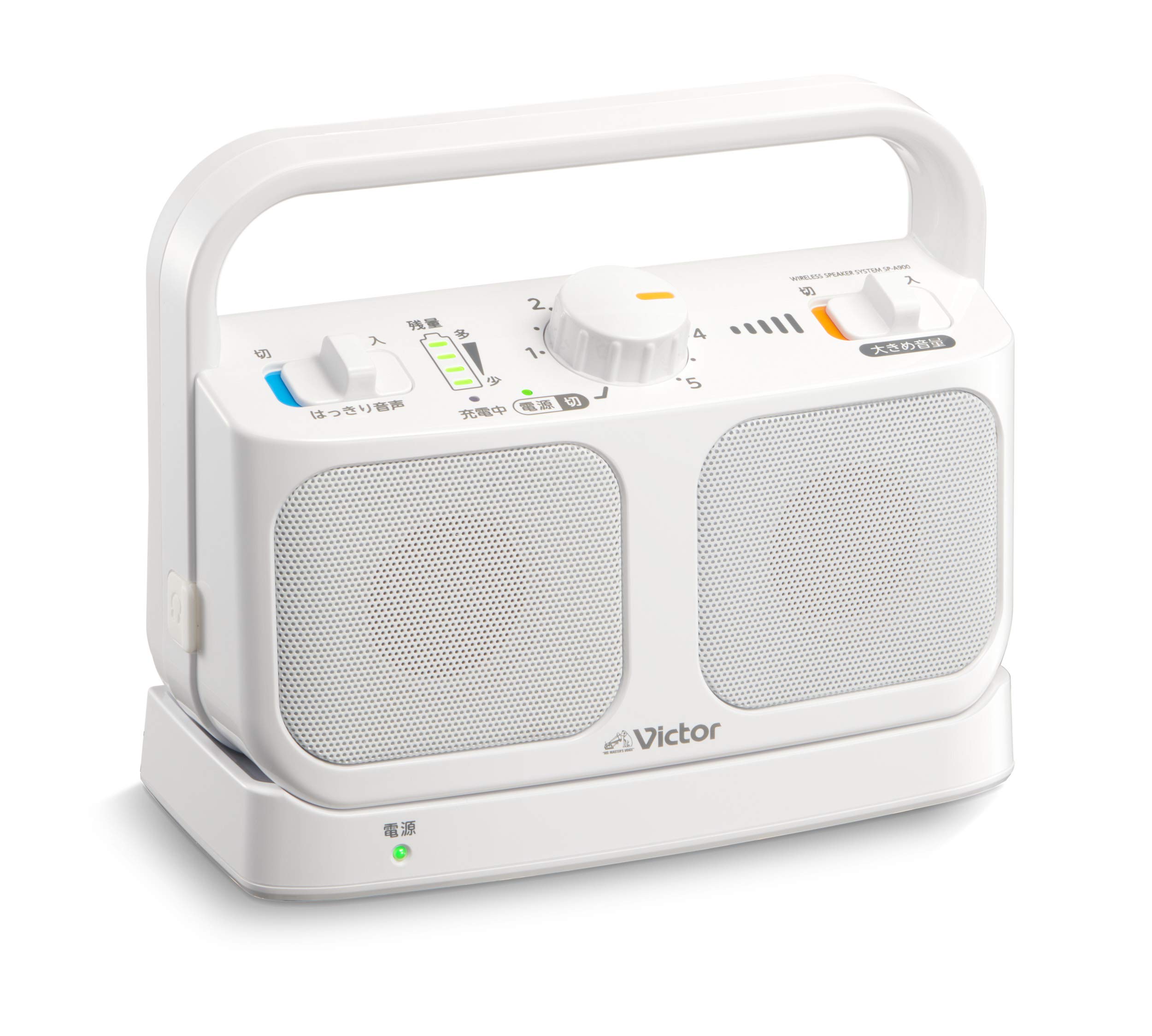 

JVC Kenwood Victor SP-A900-W Handheld TV Speaker Wireless Mimi Raku Series Father s Day Easy Operation Lightweight Waterproof Can be used for 20