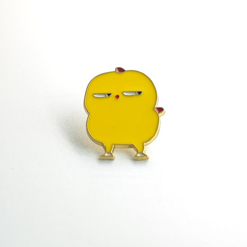 Cute Cartoon Metal Brooch - Trendy Fashion Accessory