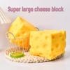 Large Cube Cheese Squeeze Stress Relief Toy - Decompression Artifact