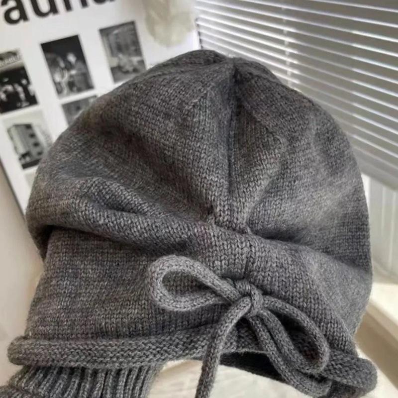 Autumn and Winter Woolen Hats Pile Hats Cold Hats Couple Baotou Hats Knitted Hats Spring and Autumn Confinement Hats Big Head Circumference