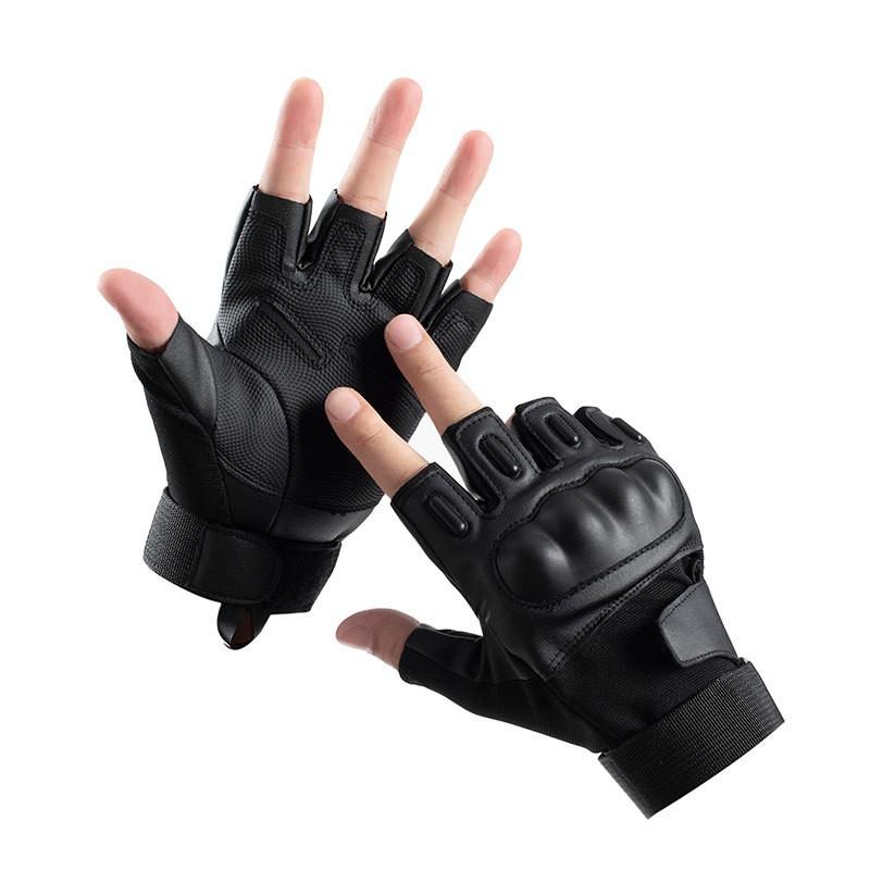 Tactical Half-Finger Gloves Men Military Style Training Workout Cycling Motorbike Use Touchscreen Compatible