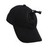 Action Camera Mount Hat Lightweight Baseball Hat with Camera Mount for Outdoor Sports Travel Hiking Black