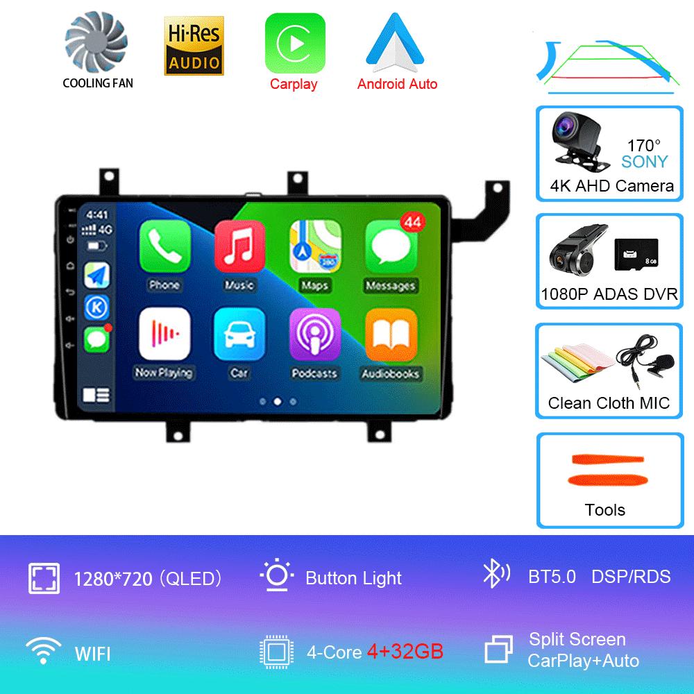 Car Radio Android 14 Carplay Auto For Toyota Tacoma N300 2015-2021 Multimedia Video Player GPS Navigation Stereo Head Unit Audio