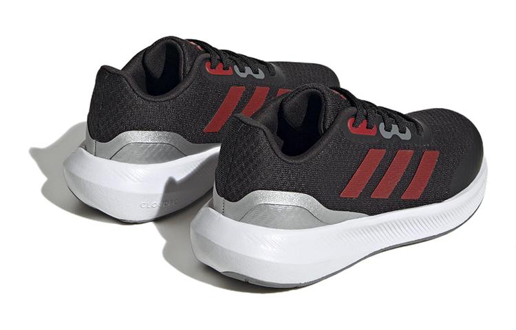 adidas Runfalcon 3.0 Fabric Slip Resistant Slip Resistant Low Top Kids' Running Shoes Black Red Kids' IE7252