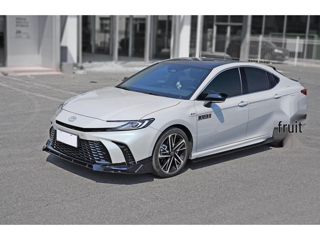 Fits '24-'25 Camry DC Model: Front Bumper Lip Kit, Side Skirts, Rear Spoiler, Top Spoiler, Rear Bumper Protectors.