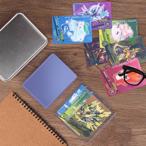 [Set of 30] Top Loader Card Holders for Trading Cards, Hard Card Cases, Scratch-Resistant, Storage, PVC, Double-Sided Transparent [1-Year Warranty]
