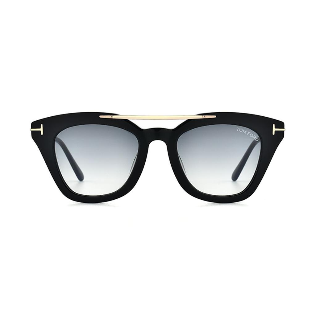 TF Spiegelbeine Logo Unregelmäßige Form Sonnenbrille Damen Sonnenbrille Mehrfarbig TF0575F
