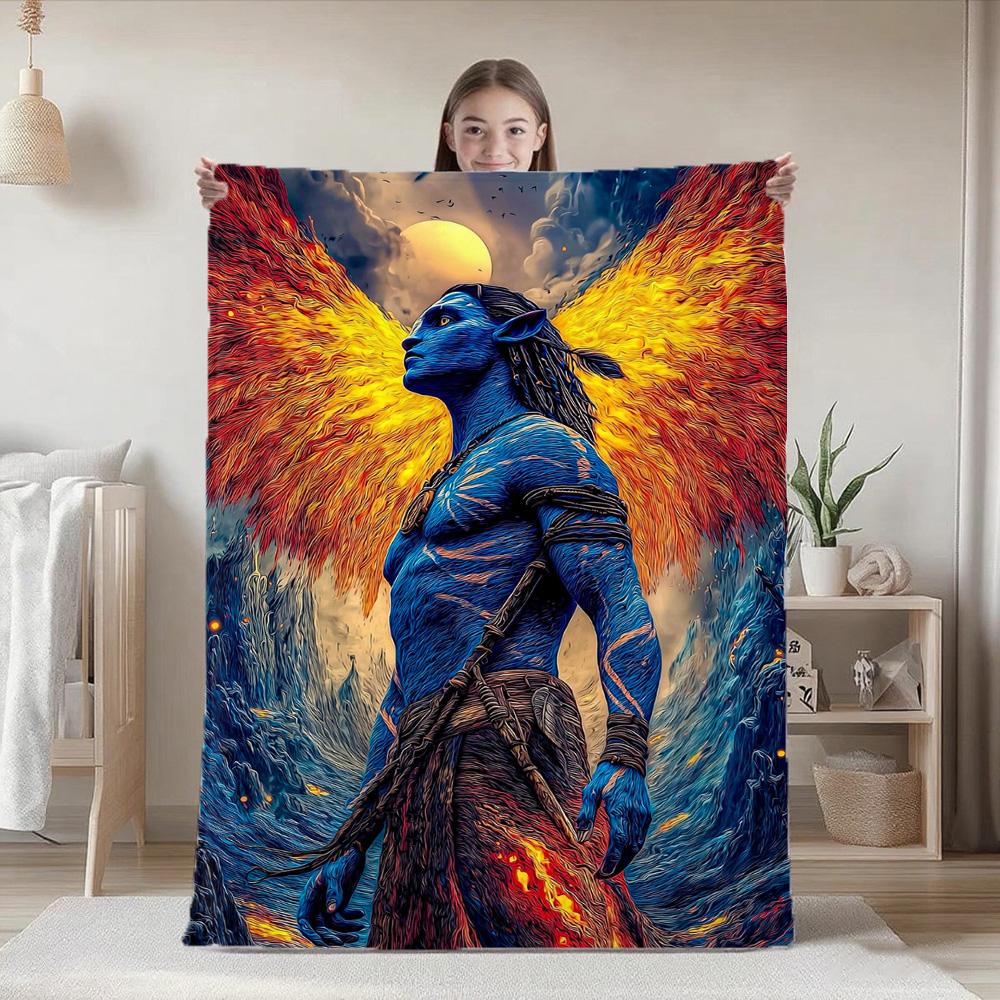 Kawaii A-Avatare Decken Flauschige Decke für Bett Camping Pelzig Neujahr Zuhause und Dekoration Tagesdecke die Anime Sofas Sofa Überwurf