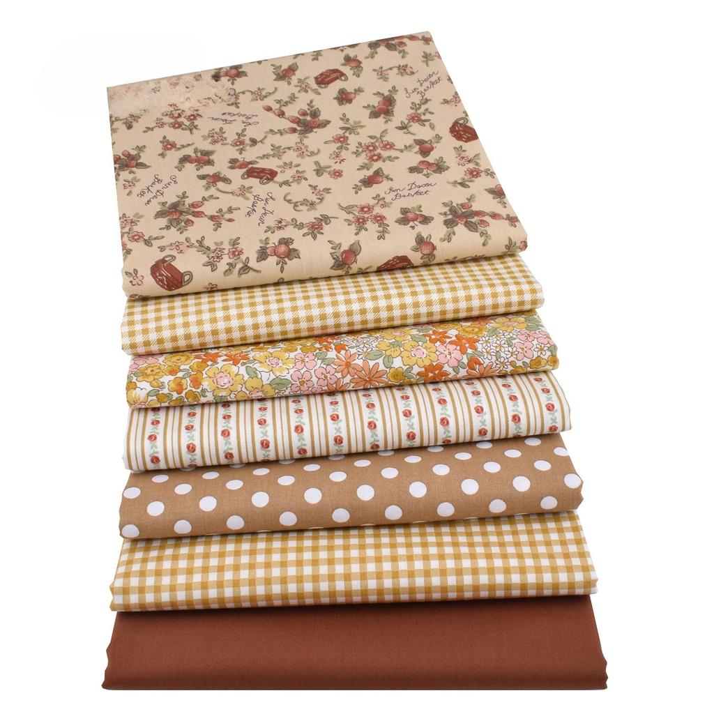 Printed Twill Weave Cotton Fabric DIY Quilting Sewing Material Handmade Textile Patchwork Cloth Floral Series