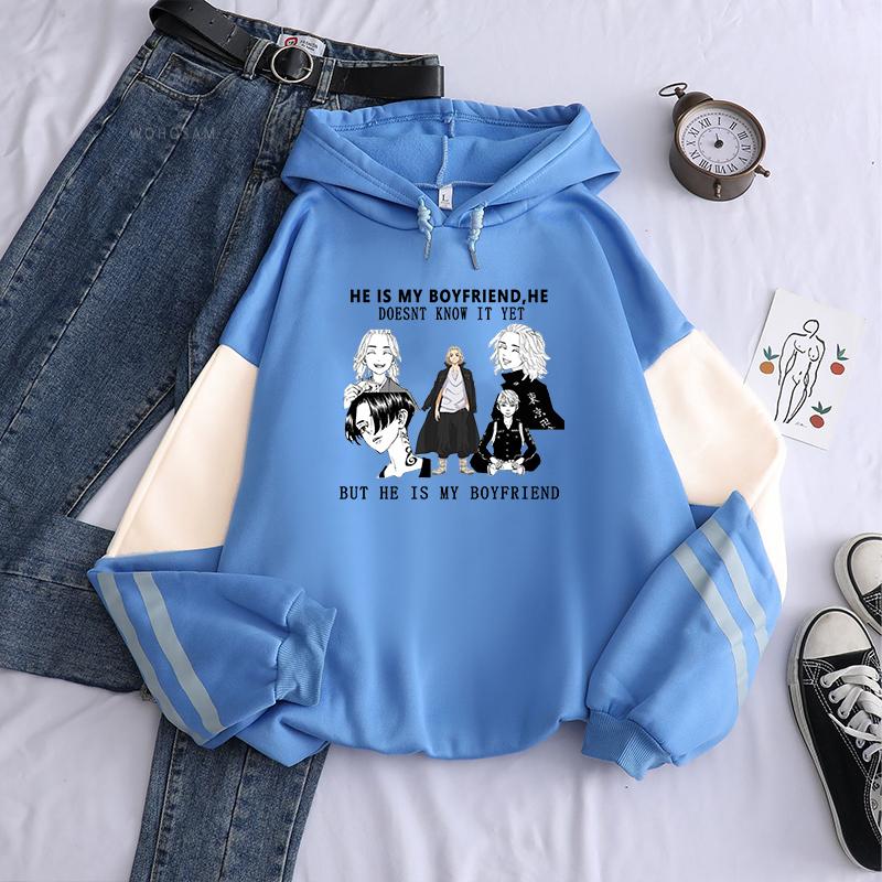 

Tokyo Revengers Аниме Sano Manjirou Толстовки Одежда ОН МОЙ ПАРЕНЬ ОН ЭТОГО ПОКА НЕ ЗНАЕТ, НО ОН МОЙ ПАРЕНЬ Толстовки 4XL синий/белый