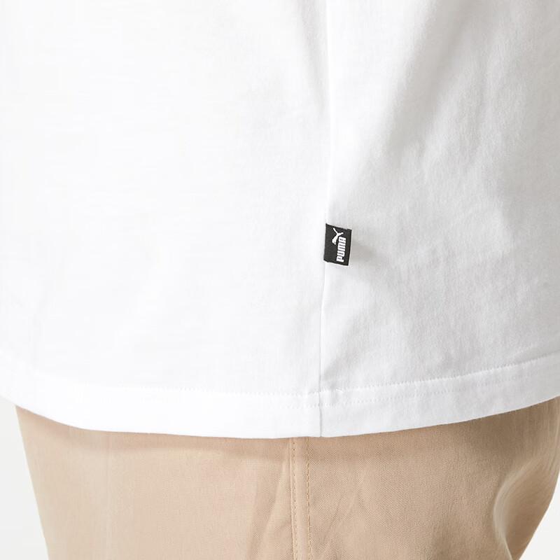 Puma American Vintage Printed Running Fitness Short Sleeve T-Shirt Men Tops White 682151-02