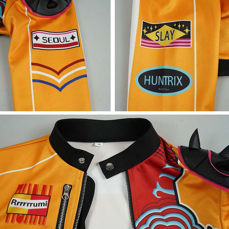 Anime Movie Huntr/x Kpop Demon Hunters Rumi Cosplay Costume Halloween Carnival Party Role Play Uniform Prop