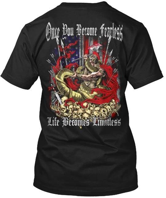American Spartan T-Shirt Made in the USA Size S to 5XL S