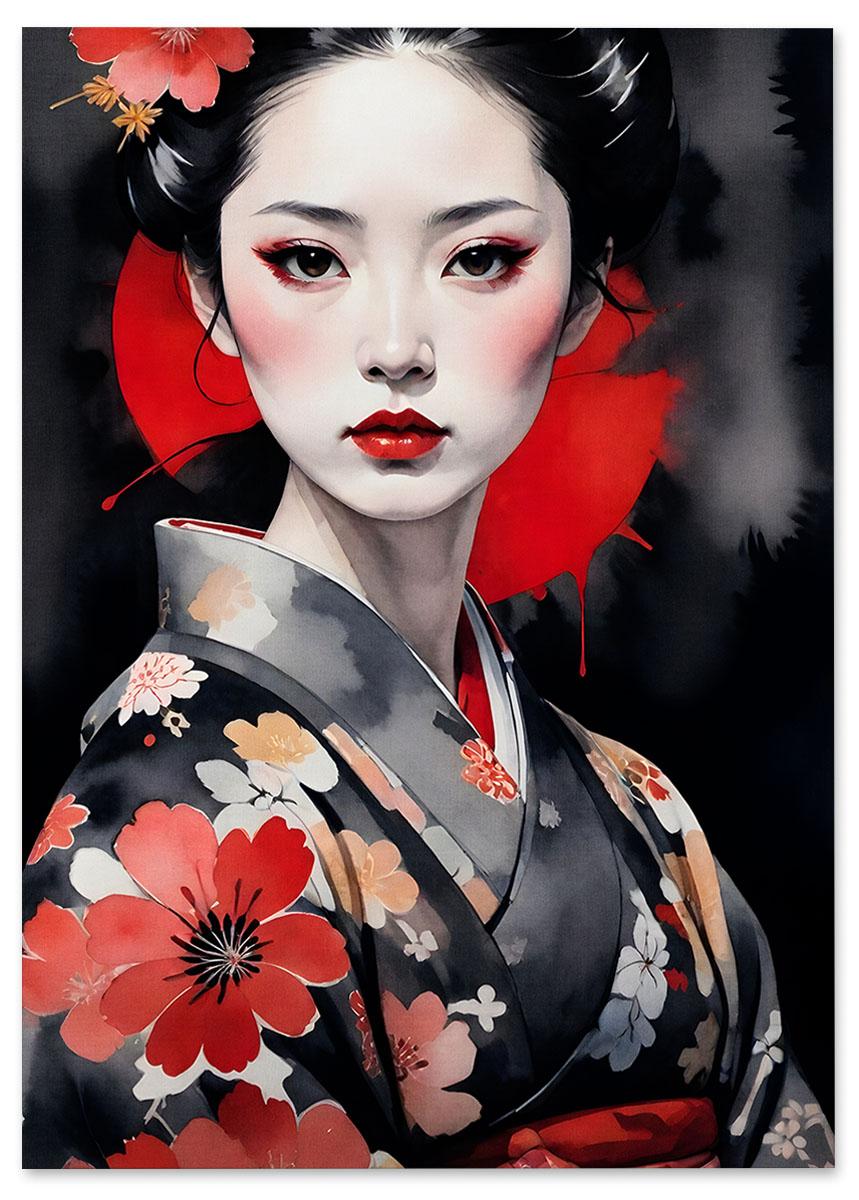 

Plakat japoński portret 70x100 cm